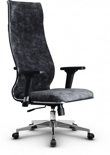Кресло офисное Metta L (хром пр. сеч.)  велюр  