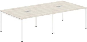 Конференц стол XSCT 2714 Сосна Эдмонт/Белый 2764х1406х750 XTEN-S