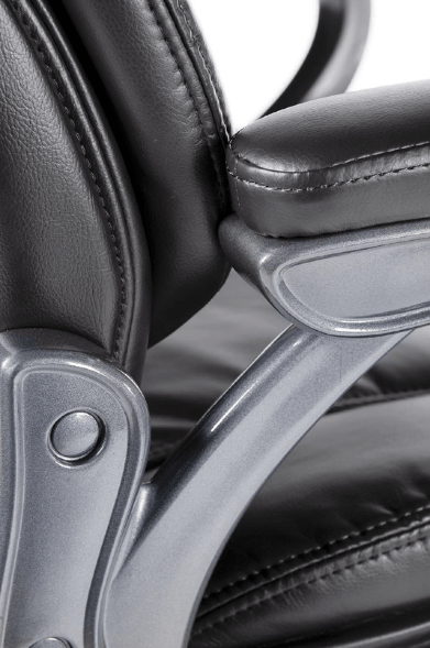 Кресло руководителя Мэдисон чёрная экокожа