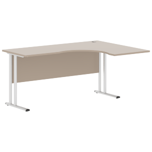 Стол эргономичный СА-4M(R) Клен*/серебро 1600х1200х755 IMAGO-M